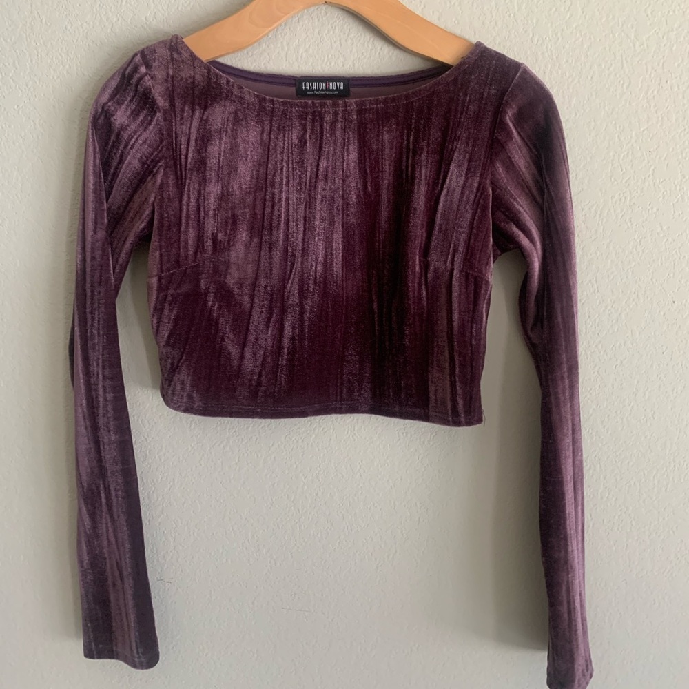 FashionNova Long Sleeved Crop Top
